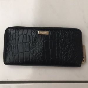 Black Kate Spade leather wallet